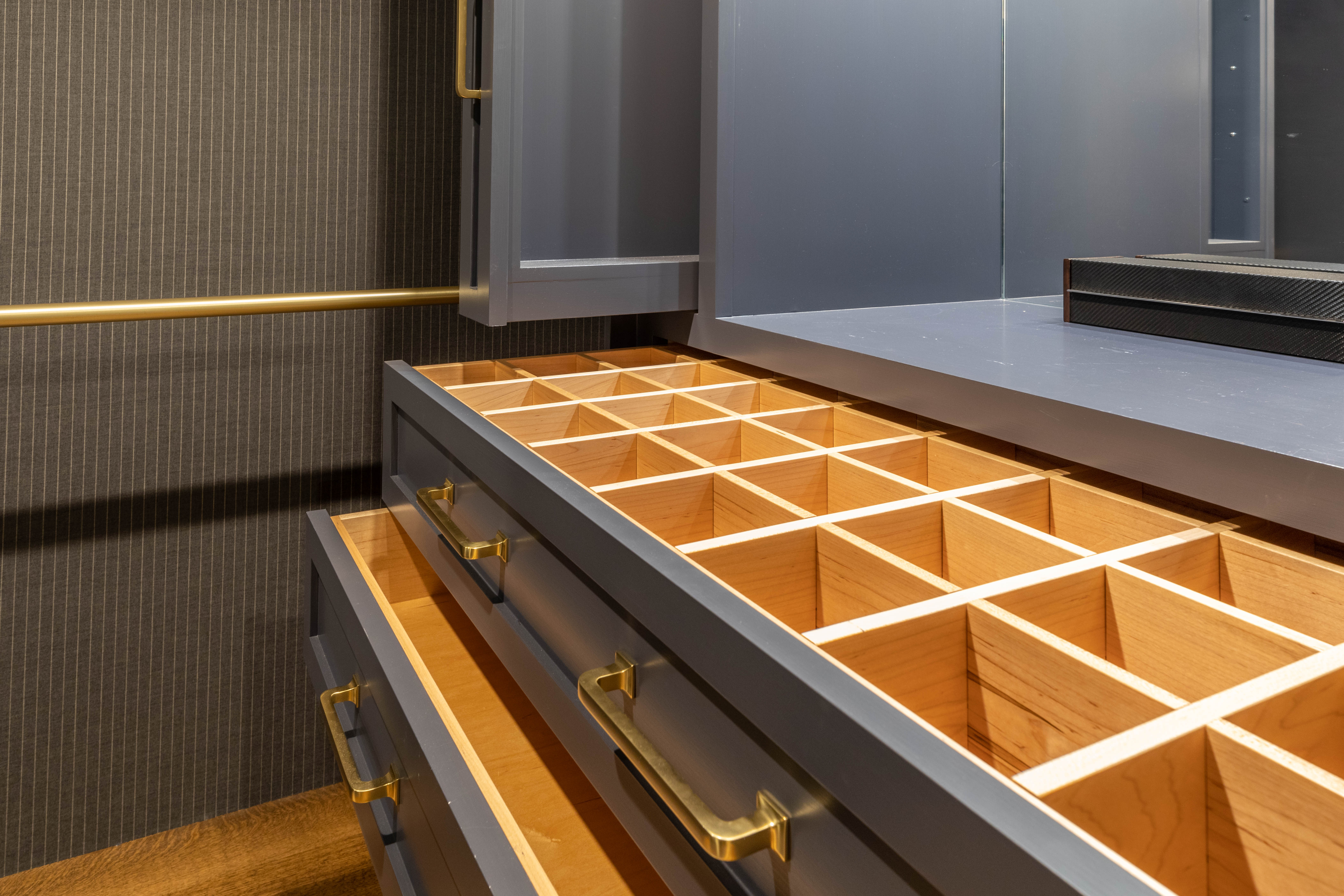 Four Seasons dressing room drawer detail