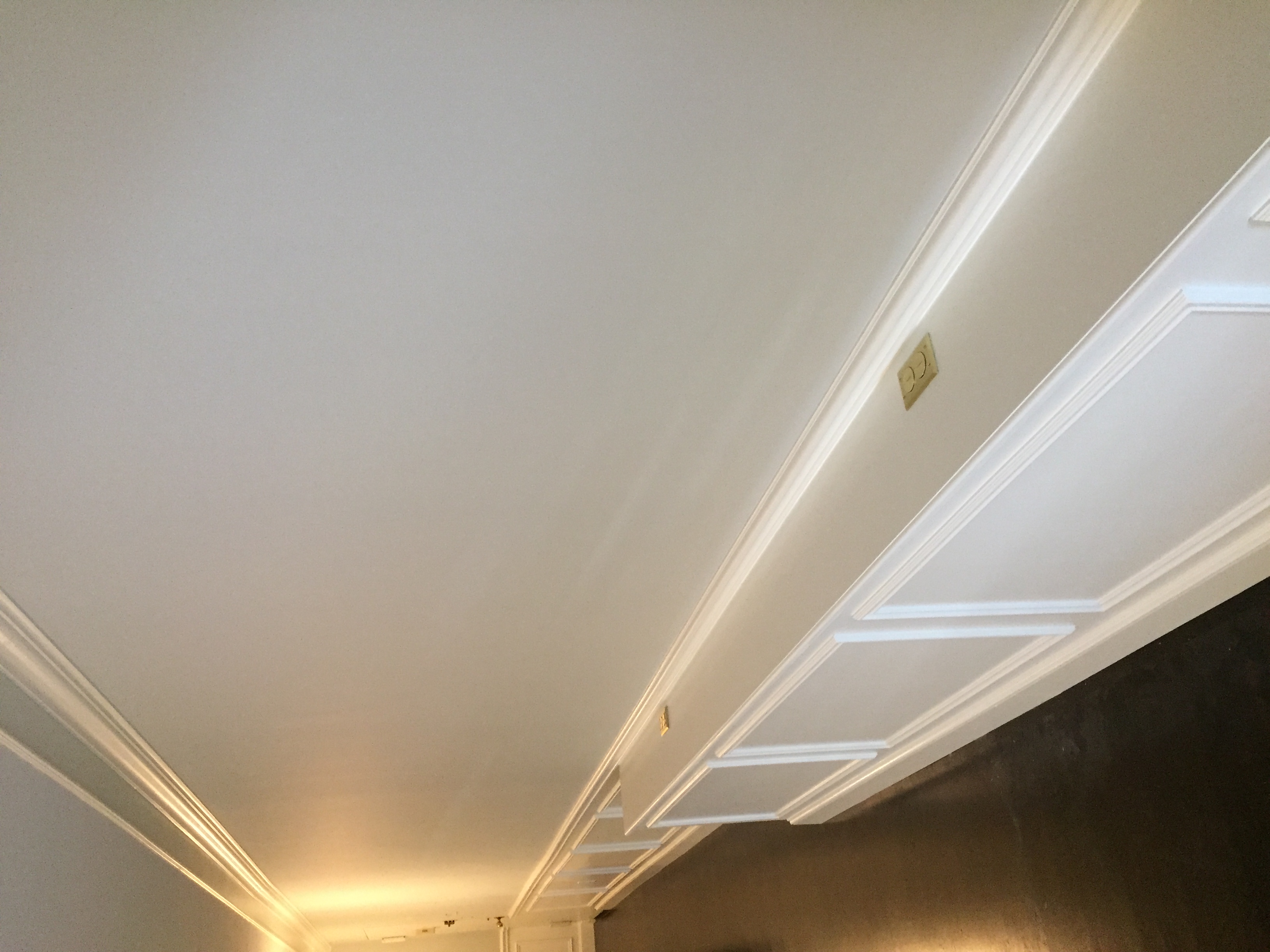 ceiling crown molding detail